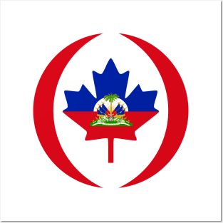 Canadian Haitian Multinational Patriot Flag Series Posters and Art